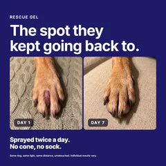 Rescue Gel customer result for a targeted spot