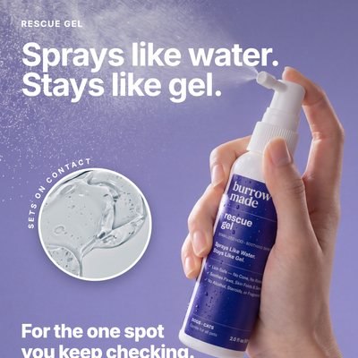 Sprays like water, stays like gel